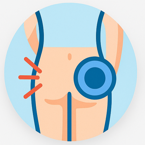 股関節の痛みのイメージ