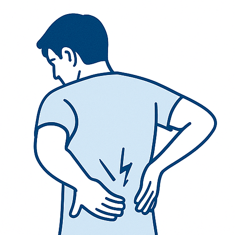 腰痛・坐骨神経痛のイメージ