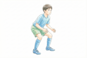 下関・宇部・山陽小野田で成長痛で膝がいたい場合は、股関節を上手に使うパワーポジションが大切です