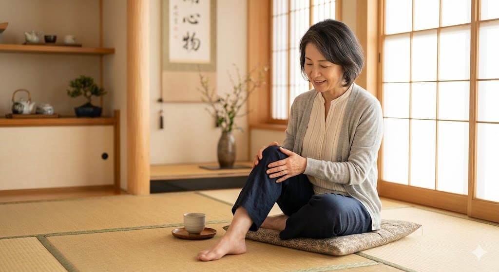 「年のせい」と諦めないで。膝が痛くて正座ができない50代女性